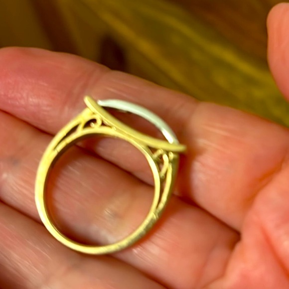 Baguette Diamond Ring Heavy solid real Gold - Picture 12 of 16